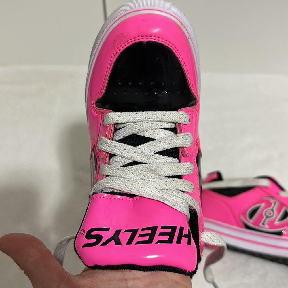 Heelys Hot Pink/Black/White Roller Lace Up Sneakers Womens 6/Youth 5 - Picture 11 of 13